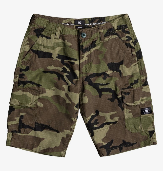 dcshoes, Ripstop 18.5" - Short cargo pour garçon 8-16 ans, CAMO (gsr6) 0 Ripstop 18.5" - Short cargo pour garçon 8-16 ans Vert EDBWS03018 DC Shoes