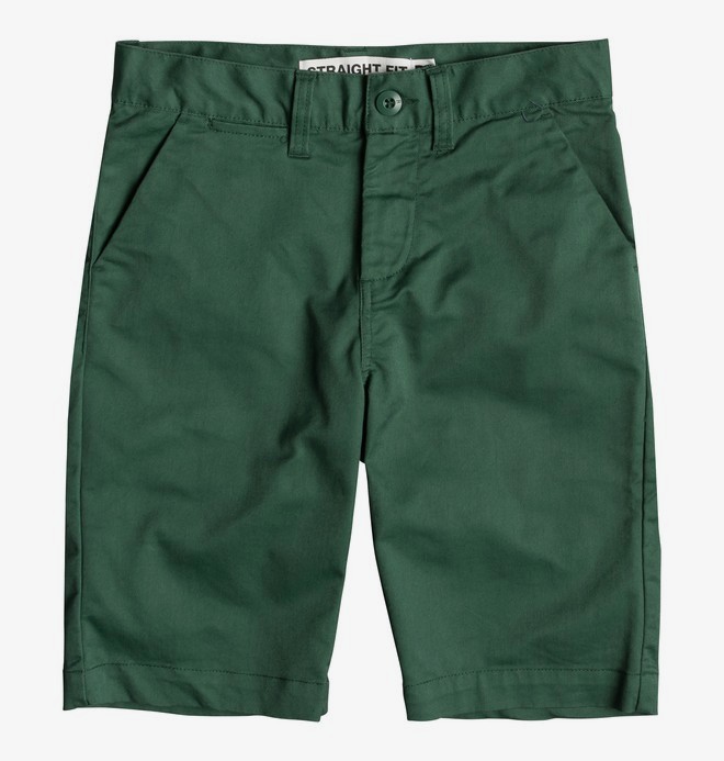 dcshoes, Worker 18.5" - Short Chino para Chicos 8-16, HUNTER GREEN (grw0) 0 Worker 18.5" - Short Chino para Chicos 8-16 Verde EDBWS03052 DC Shoes
