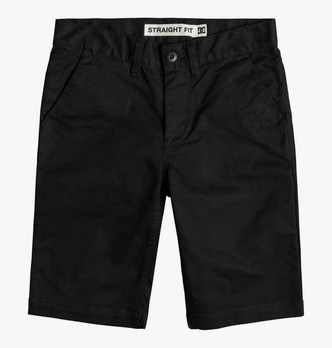 dcshoes, Worker 18.5" - Short chino pour Garçon 8-16 ans, BLACK (kvj0) 0 Worker 18.5" - Short chino pour Garçon 8-16 ans Noir EDBWS03052 DC Shoes