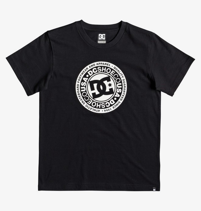 dcshoes, Circle Star - Camiseta para Chicos 8-16, BLACK (kvj0) 0 Circle Star - Camiseta para Chicos 8-16 Negro EDBZT03314 DC Shoes
