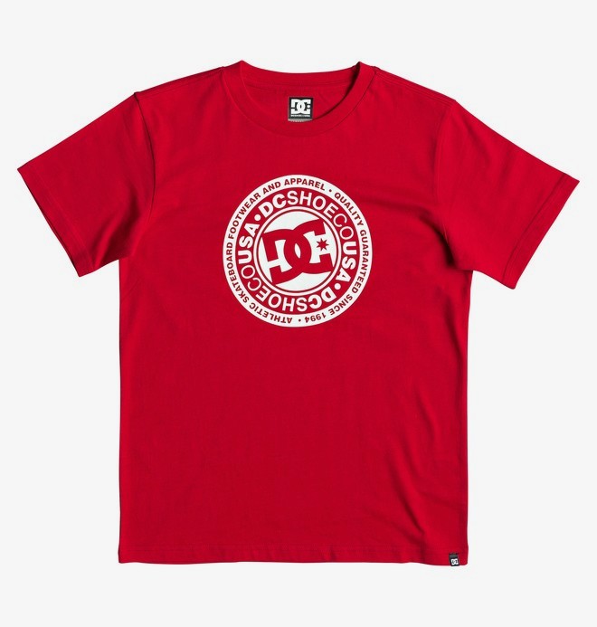 dcshoes, Circle Star - T-shirt pour Garçon 8-16 ans, RACING RED (rqr0) 0 Circle Star - T-shirt pour Garçon 8-16 ans Rouge EDBZT03314 DC Shoes