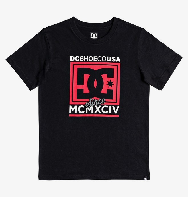 dcshoes, Pantheon - Camiseta para Chicos 8-16, BLACK (kvj0) 0 Pantheon - Camiseta para Chicos 8-16 Negro EDBZT03371 DC Shoes