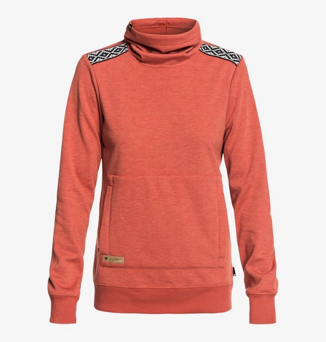 dcshoes, Veneer - Technische sweater met col voor Dames, HOT SAUCE (mnw0) 0 Veneer - Technische sweater met col voor Dames Pink EDJFT03059 DC Shoes