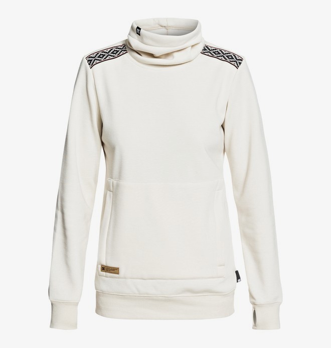 dcshoes, Veneer - Sweat technique à col roulé pour Femme, SILVER BIRCH (wej0) 0 Veneer - Sweat technique à col roulé pour Femme Blanc EDJFT03059 DC Shoes