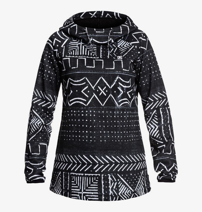 dcshoes, Salem - Water-Resistant Hoodie, BLACK MUD CLOTH PRINT (kvj6) 0 Salem - Water-Resistant Hoodie Black EDJFT03063 DC Shoes