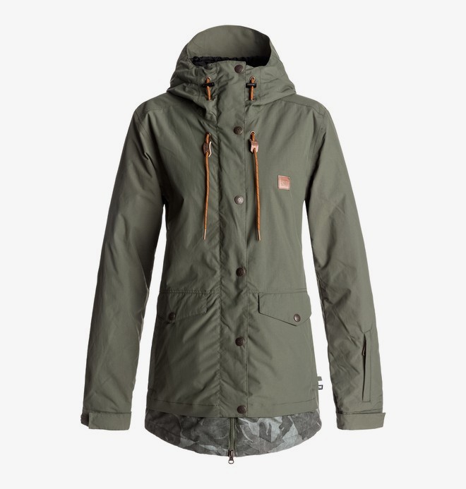 dcshoes, Riji - Snow Jacke für Frauen, BEETLE (gqm0) 0 Riji - Snow Jacke für Frauen Grün EDJTJ03026 DC Shoes