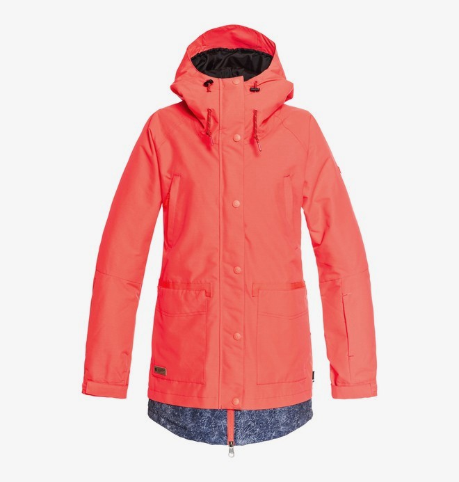dcshoes, Riji - Snowboardjack in parkastijl voor Dames, FIERY CORAL (mkz0) 0 Riji - Snowboardjack in parkastijl voor Dames Pink EDJTJ03035 DC Shoes