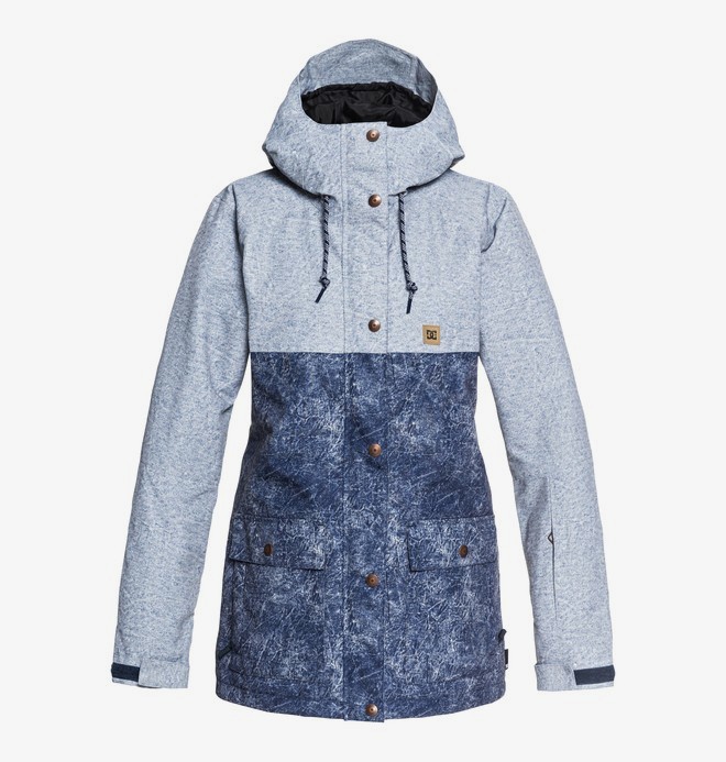 dcshoes, Cruiser - Parka-Schneejacke für Frauen, DARK BLUE ACID WASH DENIM A (bsn6) 0 Cruiser - Parka-Schneejacke für Frauen Blau EDJTJ03036 DC Shoes