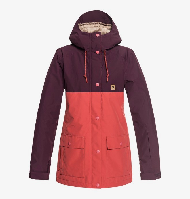 dcshoes, Cruiser - Snowboardjack in parkastijl voor Dames, WINETASTING (rtf0) 0 Cruiser - Snowboardjack in parkastijl voor Dames Red EDJTJ03036 DC Shoes