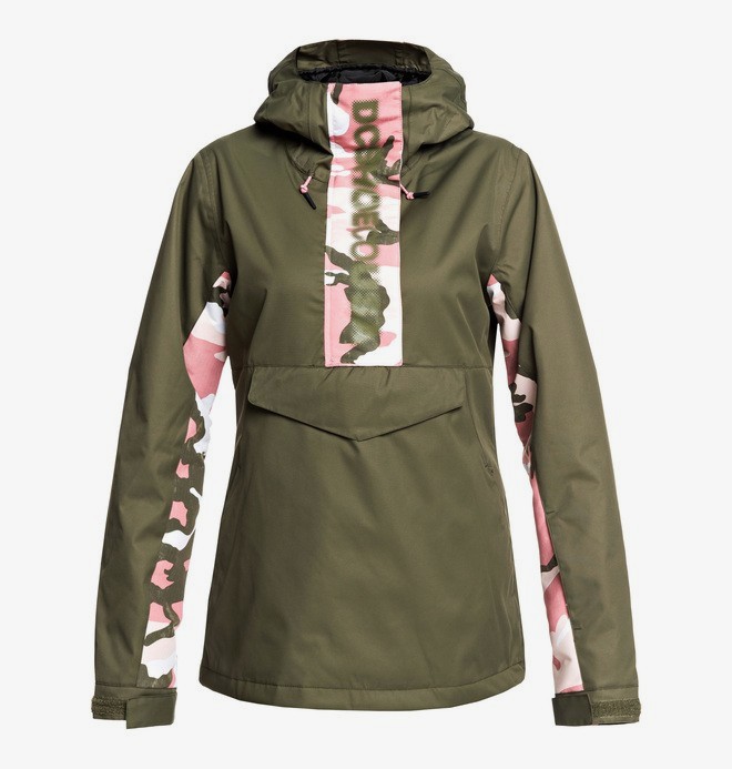 dcshoes, Envy - Anorak Snow Jacket, OLIVE NIGHT (crh0) 0 Envy - Anorak Snow Jacket Brown EDJTJ03045 DC Shoes