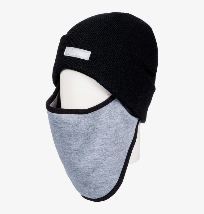 dcshoes, Variable - Face Warmer Beanie for Men, BLACK (kvj0) 0 Variable - Face Warmer Beanie for Men Black EDYAA03141 DC Shoes