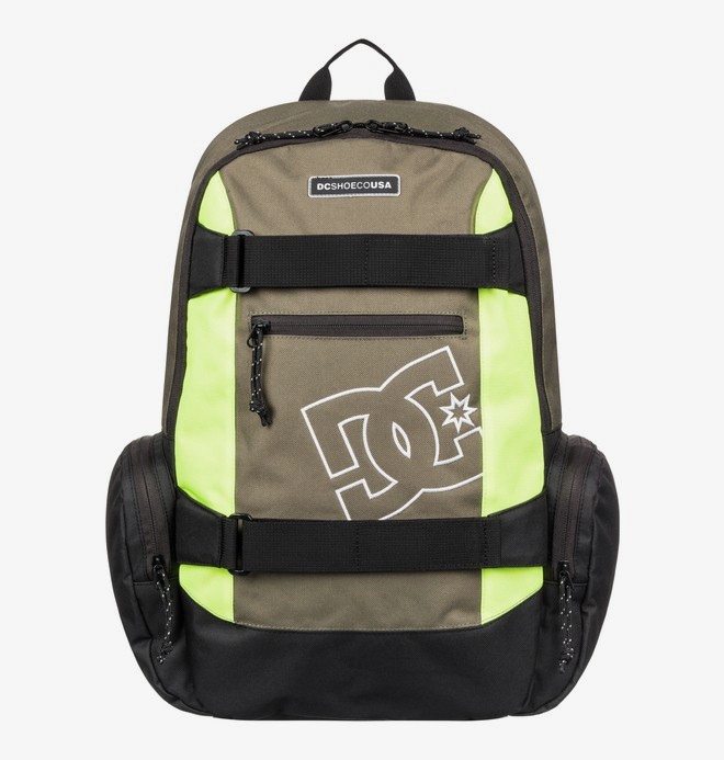 dcshoes, The Breed 26L - Medium Rugzak voor Heren, FATIGUE GREEN/SAFETY YELLOW (xccy) 0 The Breed 26L - Medium Rugzak voor Heren Brown EDYBP03210 DC Shoes
