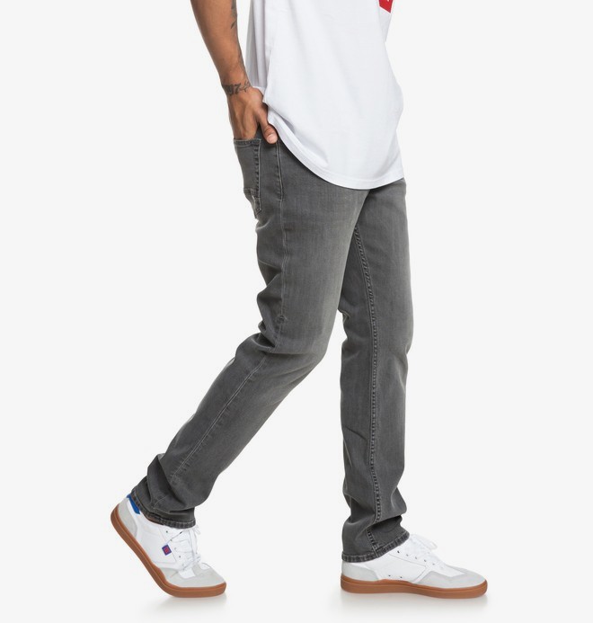 dcshoes, Worker Medium Grey - Vaqueros de corte recto para Hombre, MEDIUM GREY (kpvw) 0 Worker Medium Grey - Vaqueros de corte recto para Hombre Negro EDYDP03375 DC Shoes