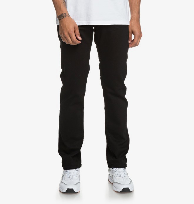dcshoes, Worker Black - Vaquero de Corte Recto para Hombre, BLACK RINSE (kvjw) 0 Worker Black - Vaquero de Corte Recto para Hombre Negro EDYDP03385 DC Shoes