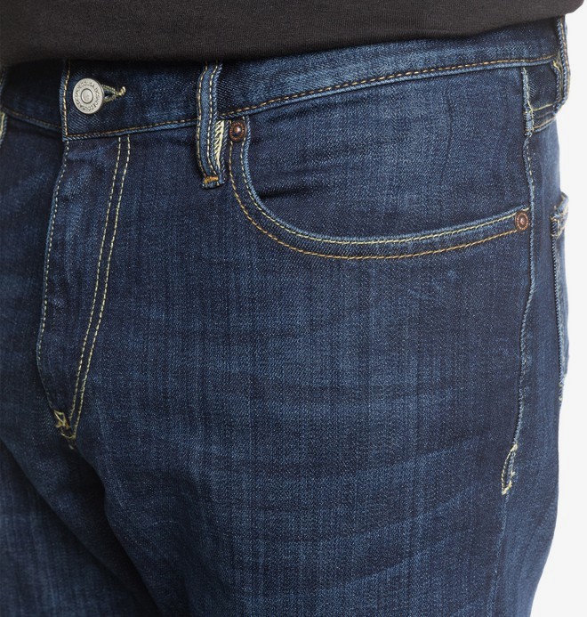 Worker Medium Stone - Straight Fit Jeans for Men  EDYDP03407