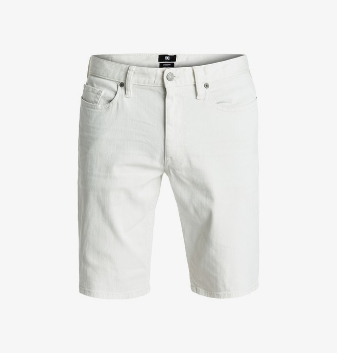 straight denim shorts