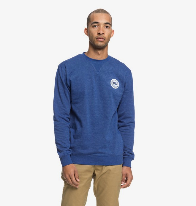 dcshoes, Rebel - Sweatshirt pour Homme, SODALITE BLUE (byb0) 0 Rebel - Sweatshirt pour Homme EDYFT03392 DC Shoes