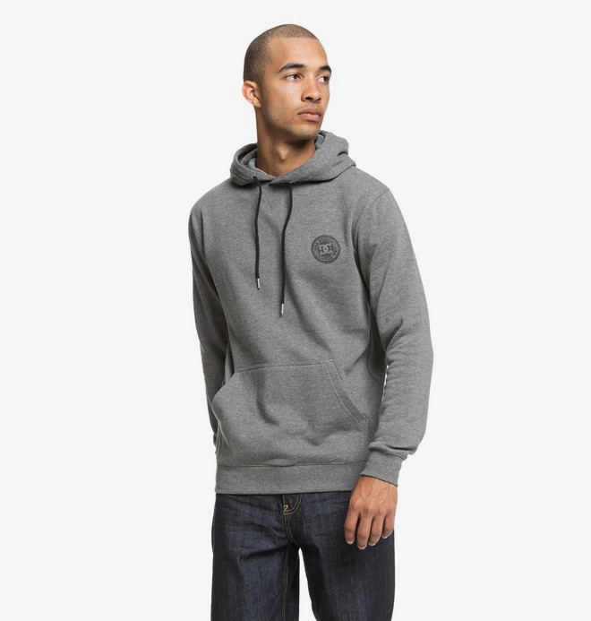 dcshoes, Rebel - Sudadera con capucha para Hombre, CHARCOAL HEATHER (kteh) 0 Rebel - Sudadera con capucha para Hombre Negro EDYFT03394 DC Shoes