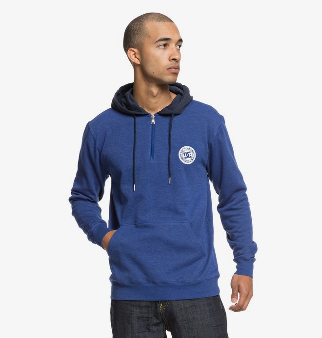 dcshoes, Rebel - Sudadera con cremallera hasta media altura y capucha para Hombre, SODALITE BLUE (byb0) 0 Rebel - Sudadera con cremallera hasta media altura y capucha para Hombre EDYFT03395 DC Shoes