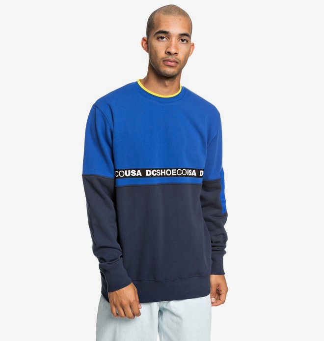 dcshoes, Simmons - Sweat pour Homme, NAUTICAL BLUE (bqr0) 0 Simmons - Sweat pour Homme Bleu EDYFT03419 DC Shoes