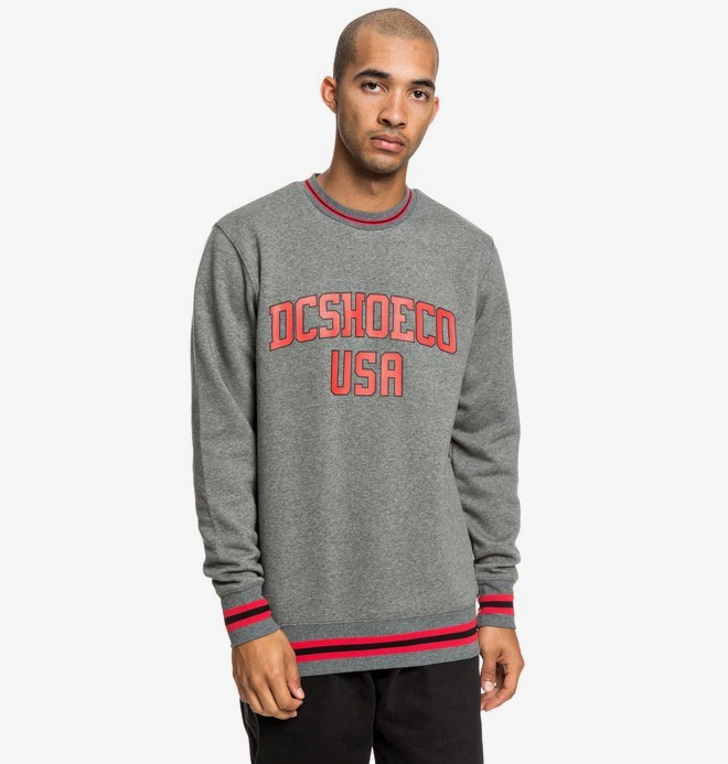 dcshoes, Glenridge - Sweat pour Homme, HEATHER CHARCOAL (knyh) 0 Glenridge - Sweat pour Homme Noir EDYFT03427 DC Shoes
