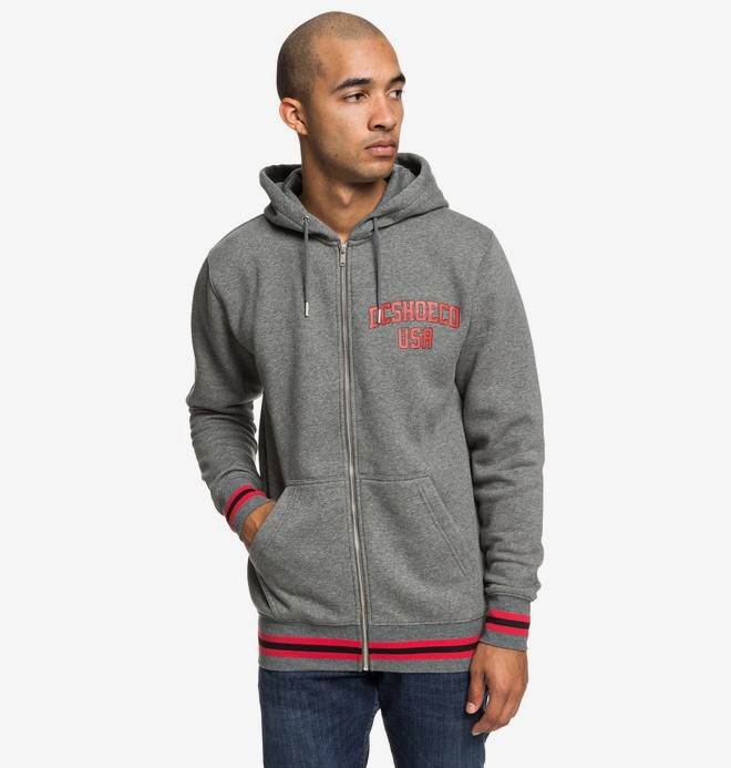 dcshoes, Glenridge - Sweat à capuche zippé pour Homme, HEATHER CHARCOAL (knyh) 0 Glenridge - Sweat à capuche zippé pour Homme Noir EDYFT03431 DC Shoes