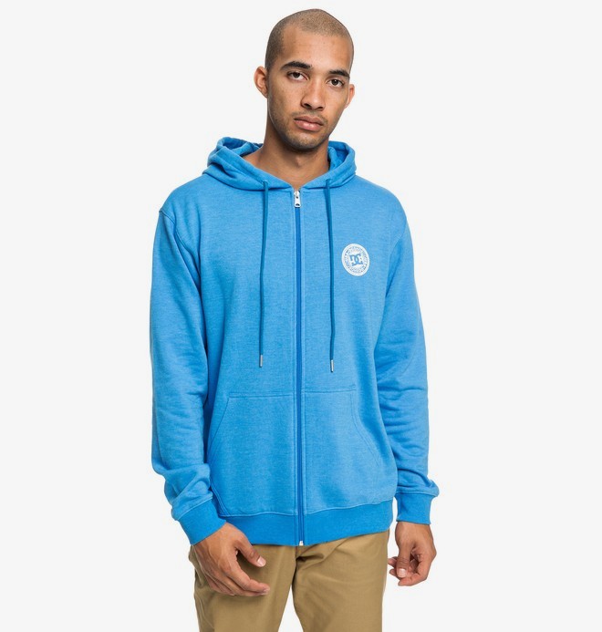dcshoes, Rebel - Sweat à capuche zippé pour Homme, BRILLIANT BLUE (bnl0) 0 Rebel - Sweat à capuche zippé pour Homme Bleu EDYFT03434 DC Shoes