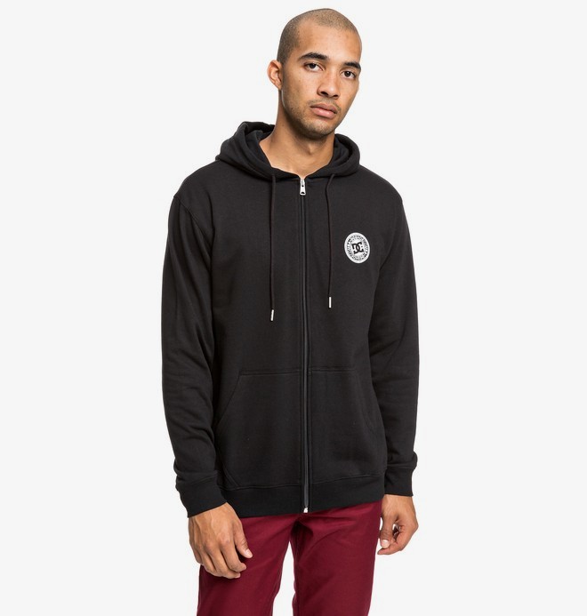 dcshoes, Rebel - Sweat à capuche zippé pour Homme, BLACK (kvj0) 0 Rebel - Sweat à capuche zippé pour Homme Noir EDYFT03434 DC Shoes