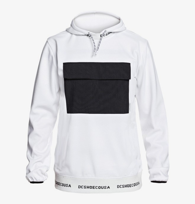 dcshoes, Commuter - Sweat à capuche imperméable et compactable pour Homme, WHITE (wbb0) 0 Commuter - Sweat à capuche imperméable et compactable pour Homme Blanc EDYFT03441 DC Shoes