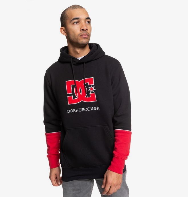 dcshoes, Худи Wepma Ph, BLACK/RACING RED (xkkr) 0 Худи Wepma Ph Черный EDYFT03464 DC Shoes