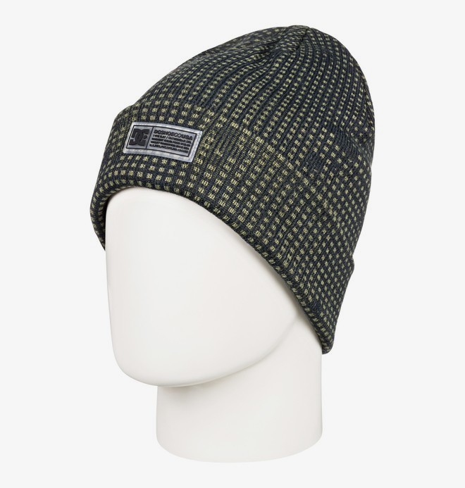 dcshoes, Label - Bonnet à revers pour Homme, OLIVE NIGHT DESERT NIGHT CAMO (crh6) 0 Label - Bonnet à revers pour Homme Marron EDYHA03095 DC Shoes