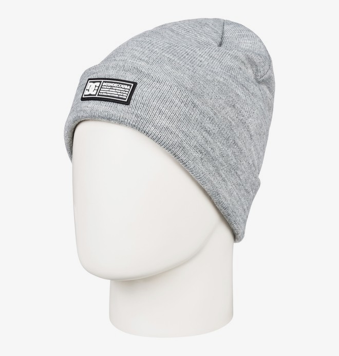 dcshoes, Label - Gorro con Dobladillo para Hombre, NEUTRAL GRAY HEATHER (skph) 0 Label - Gorro con Dobladillo para Hombre Gris EDYHA03095 DC Shoes