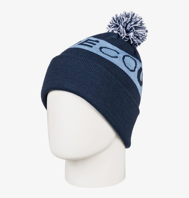 dcshoes, Chester - Muts met Pom-Pom voor Heren, DRESS BLUES (btk0) 0 Chester - Muts met Pom-Pom voor Heren Blue EDYHA03097 DC Shoes