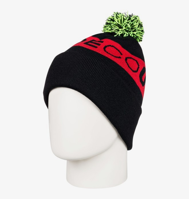 dcshoes, Chester - Gorro con Pompón para Hombre, BLACK (kvj0) 0 Chester - Gorro con Pompón para Hombre Negro EDYHA03097 DC Shoes