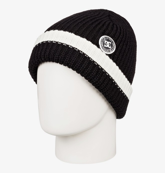 dcshoes, Backside - Gorro con Dobladillo para Hombre, BLACK (kvj0) 0 Backside - Gorro con Dobladillo para Hombre Negro EDYHA03098 DC Shoes