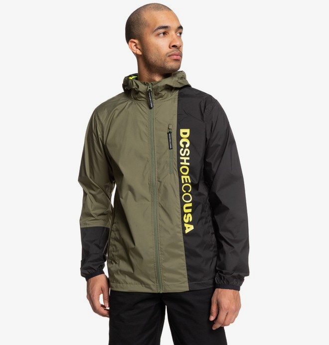 dcshoes, Dagup Triple Block - Coupe-vent à capuche déperlant pour Homme, FATIGUE GREEN (crb0) 0 Dagup Triple Block - Coupe-vent à capuche déperlant pour Homme Marron EDYJK03204 DC Shoes