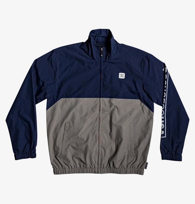 dcshoes, Ah Bon - Water-Resistant Windbreaker for Men, BLACK IRIS (btl0) 0 Ah Bon - Water-Resistant Windbreaker for Men Blue EDYJK03208 DC Shoes