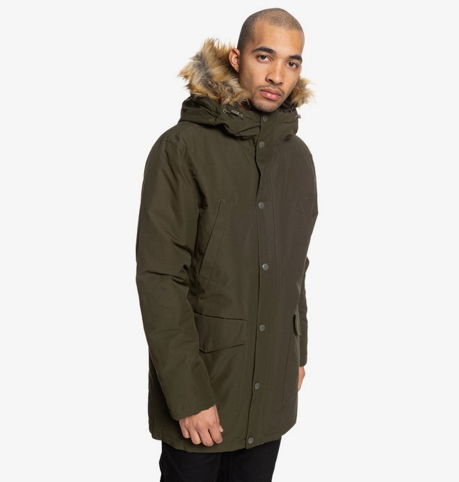 dcshoes, Bamburgh - Parka à capuche déperlante pour Homme, DARK OLIVE (kry0) 0 Bamburgh - Parka à capuche déperlante pour Homme Noir EDYJK03212 DC Shoes