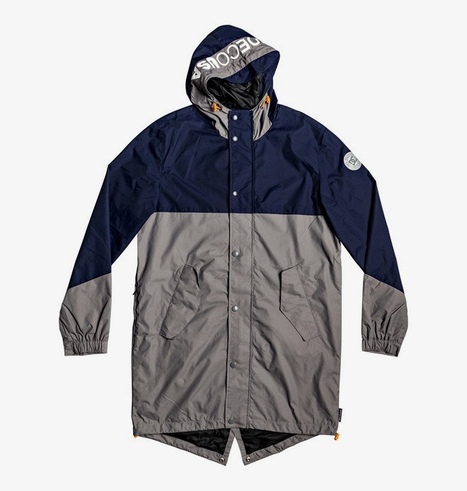 Nukove - Packable Waterproof Longline Fishtail Parka for Men  EDYJK03214