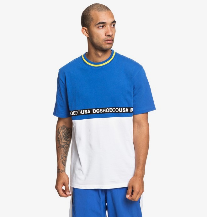 dcshoes, Walkley - T-Shirt voor Heren, SNOW WHITE (wbb0) 0 Walkley - T-Shirt voor Heren White EDYKT03441 DC Shoes