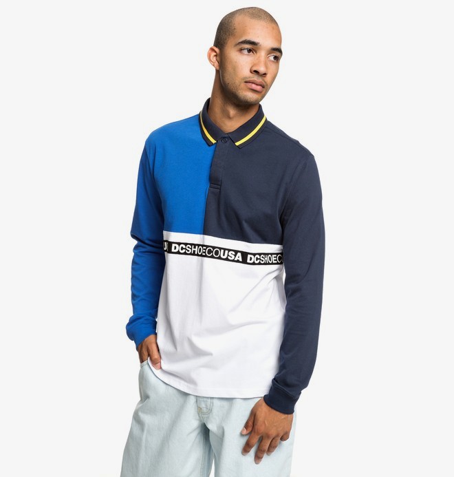 dcshoes, Walkley - Polo manches longues pour Homme, NAUTICAL BLUE (bqr0) 0 Walkley - Polo manches longues pour Homme Bleu EDYKT03450 DC Shoes