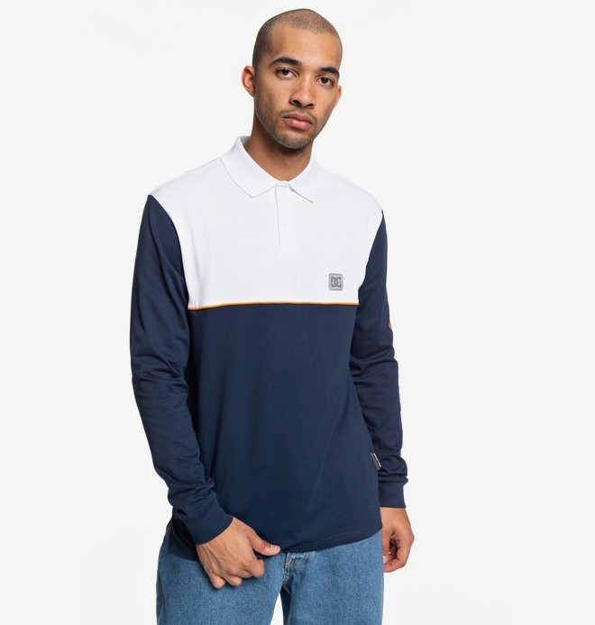 dcshoes, Brookledge - Polo manches longues pour Homme, BLACK IRIS (btl0) 0 Brookledge - Polo manches longues pour Homme Bleu EDYKT03476 DC Shoes