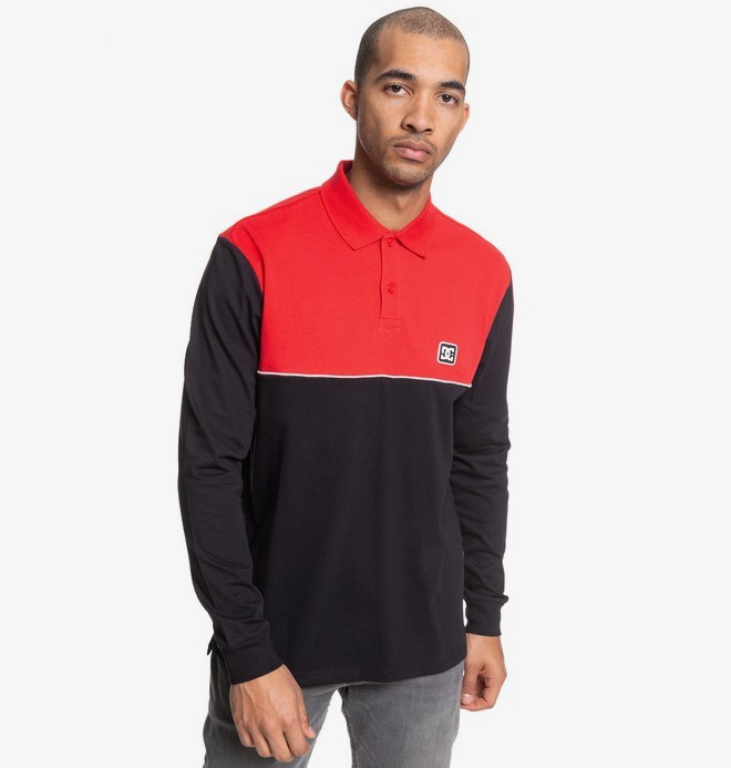 dcshoes, Brookledge - Polo manches longues pour Homme, BLACK (kvj0) 0 Brookledge - Polo manches longues pour Homme Noir EDYKT03476 DC Shoes