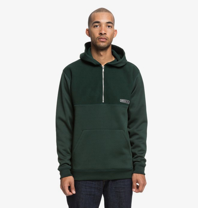 dcshoes, Eaglemount - Half-Zip Hoodie for Men, PINE GROVE (gzf0) 0 Eaglemount - Half-Zip Hoodie for Men Green EDYPF03025 DC Shoes