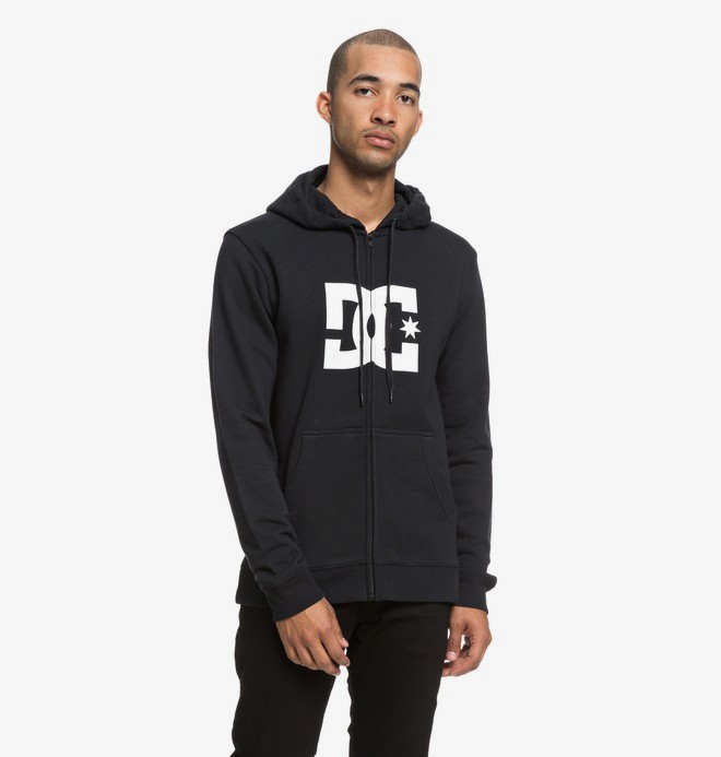 dcshoes, Star - Sweat à capuche zippé pour Homme, BLACK (kvj0) 0 Star - Sweat à capuche zippé pour Homme Noir EDYSF03173 DC Shoes
