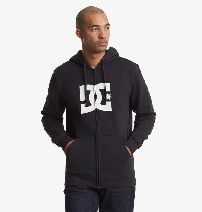 dcshoes, Star - Sweat à capuche zippé pour Homme, BLACK/WHITE (xbbw) 0 Star - Sweat à capuche zippé pour Homme Bleu EDYSF03173 DC Shoes