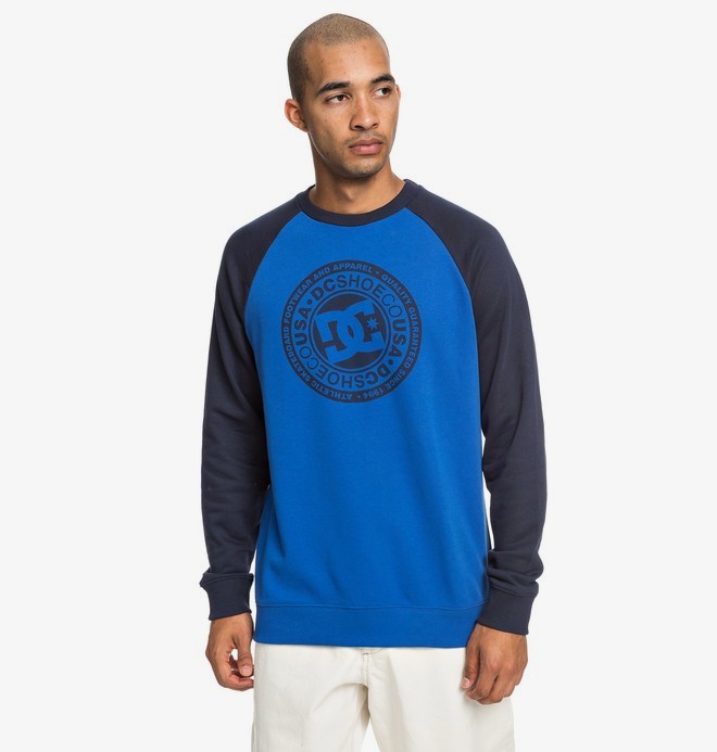 dcshoes, Circle Star - Sweat pour Homme, BLACK IRIS/ NAUTICAL BLUE (xkkb) 0 Circle Star - Sweat pour Homme Noir EDYSF03198 DC Shoes