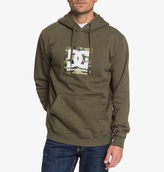 DC Mens Square Star Pullover Fleece