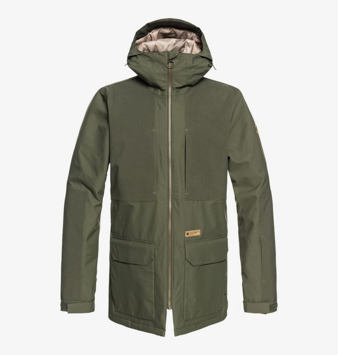 dcshoes, Summit - Parka Snow Jacket for Men, BEETLE (gqm0) 0 Summit - Parka Snow Jacket for Men Green EDYTJ03068 DC Shoes