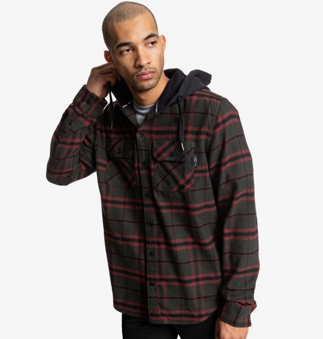 dcshoes, Рубашка с длинным рукавом Runnels, DARK OLIVE (kry0) 0 Рубашка с длинным рукавом Runnels Черный EDYWT03201 DC Shoes